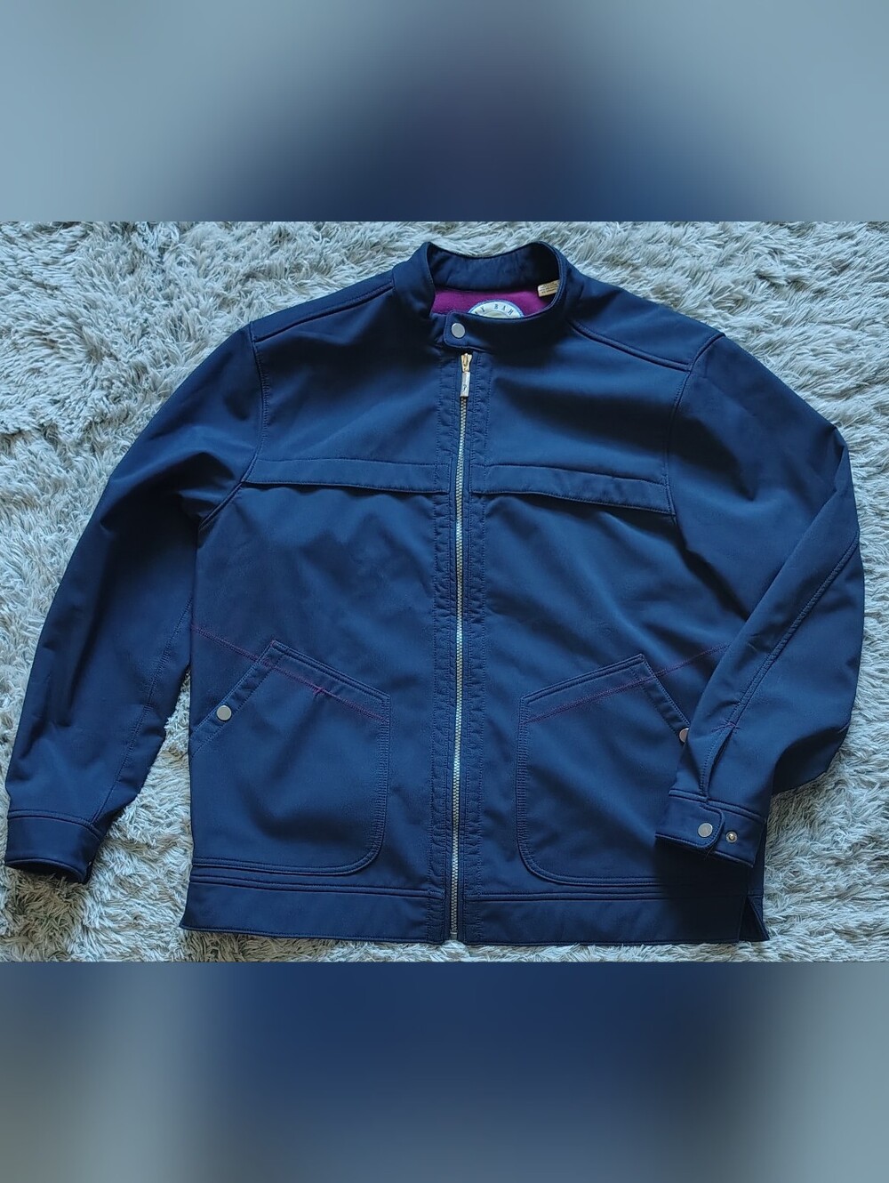 Tommy Bahama Paradise Tech Fleece Lined Soft Shell Golf Blue Men's Jacket SZ XL